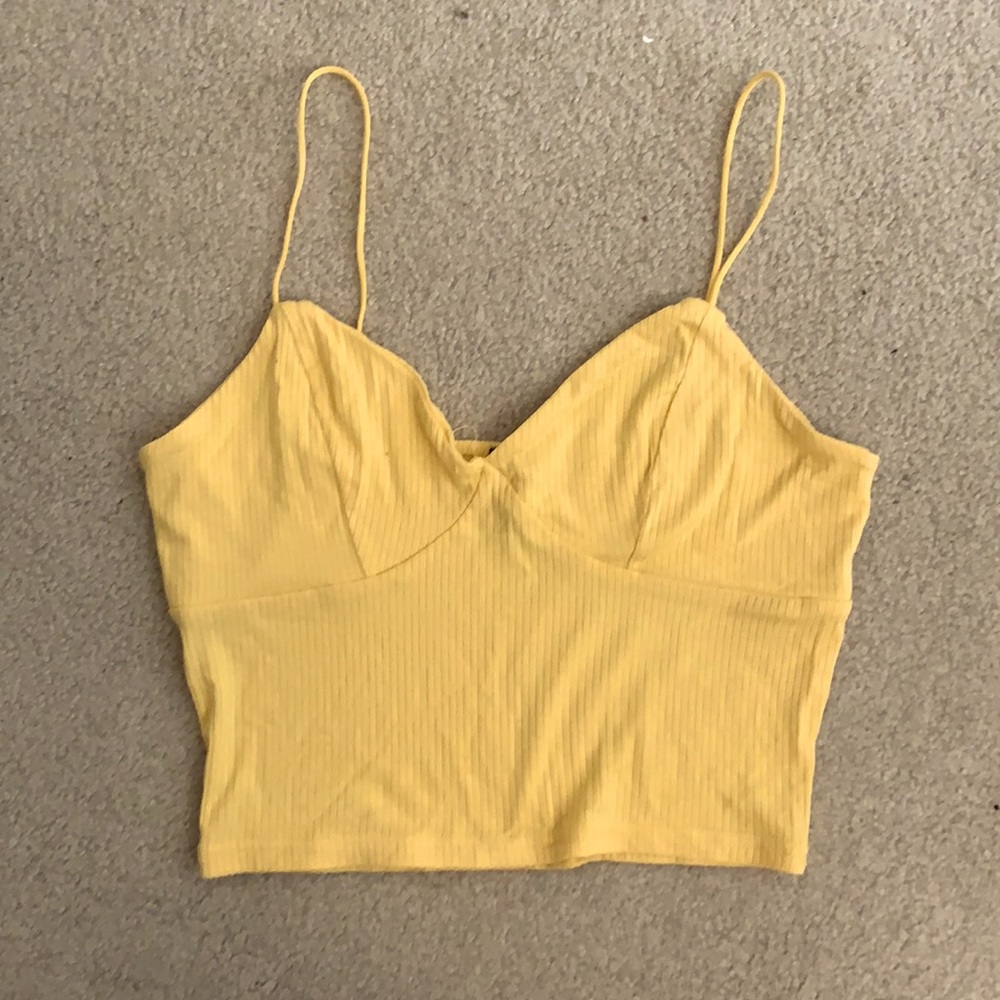 yellow rue 21 crop top